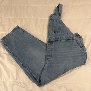 Old Navy Slouchy Straight Non-Stretch Jean Workwear Overalls for Women